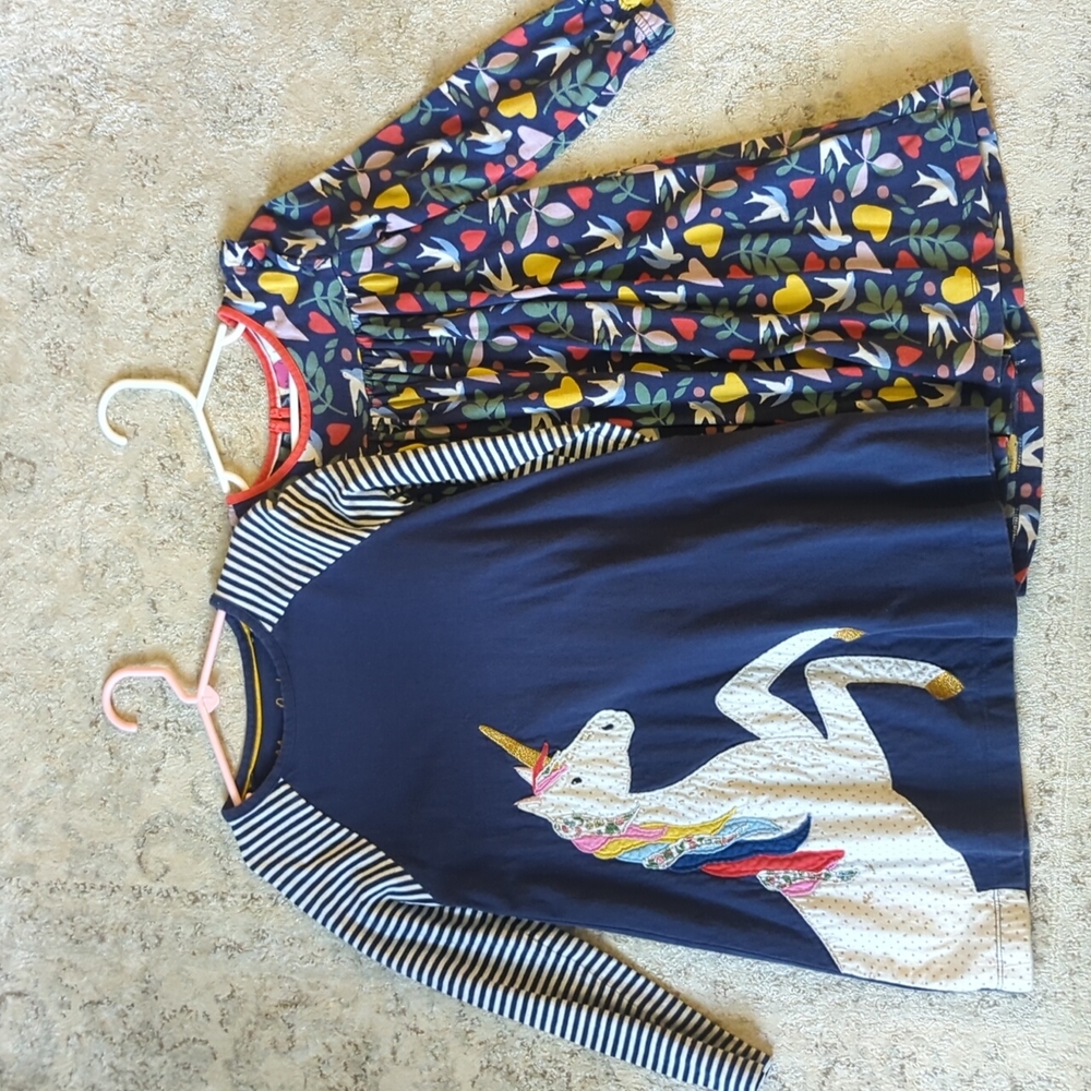 Set of 2 mini boden dresses size 6-7Y